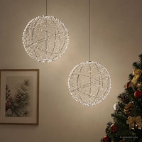 vidaXL Julfinialslampa 2 st 1000 LED-lampor Kallvit