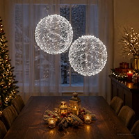 vidaXL Julfinialslampa 2 st 1900 LED-lampor Kallvit