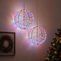 vidaXL Julfinialslampa 2 st 1900 LED-lampor Mångfärgad