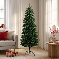 vidaXL Plast Hingad Julgran 150 cm PE och PVC Grön