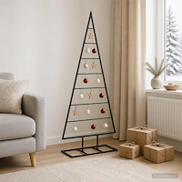 vidaXL Metall julgran KUOPIO 150 cm Metall Svart