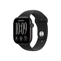 Apple Apple Watch Series 12 (GPS + Cellular) - svart aluminium - smart klocka med sportband - svart - 64 GB