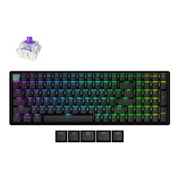 Keychron Keychron K4 HE - tangentbord - specialanpassad - 96% - QWERTY - Nordisk - svart Inmatningsenhet