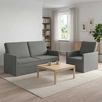 vidaXL Soffset 2 st 3-sits Mörkgrå 150 x 81 x 82 cm Sammet (V)