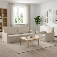 vidaXL Soffset 2 st 4-sits Gräddvit 190 x 81 x 82 cm Sammet (V)