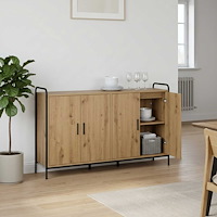 vidaXL Sideboard Artisan-ek 97 x 33 x 81 cm Konstruerat trä