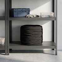 vidaXL Mångsidigt bruksrep 10 mm 100 m Svart PP 645 kg Maxbelastning
