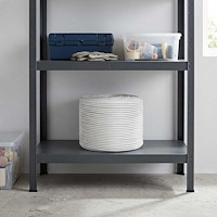 vidaXL Mångsidigt bruksrep 8 mm 25 m Vit PP 420 kg Maxbelastning