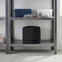 vidaXL Mångsidigt bruksrep 18 mm 25 m Svart PP 1995 kg Maxbelastning