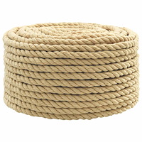 vidaXL Mångsidigt bruksrep 16 mm 50 m Naturlig PP