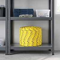 vidaXL Mångsidigt bruksrep 12 mm 25 m Gul PP 930 kg Maxbelastning