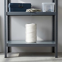 vidaXL Mångsidigt bruksrep 4 mm 25 m Vit PP 105 kg Maxbelastning