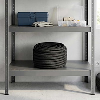 vidaXL Mångsidigt bruksrep 12 mm 25 m Svart PP 930 kg Maxbelastning