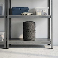 vidaXL Mångsidigt bruksrep 2 mm 25 m Svart PP 27 kg Maxbelastning