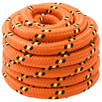 vidaXL Mångsidigt bruksrep 60 mm 5 m Orange PP 21600 kg Maxbelastning