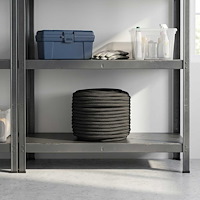 vidaXL Mångsidigt bruksrep 14 mm 25 m Svart PP 1275 kg Maxbelastning