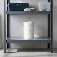 vidaXL Mångsidigt bruksrep 3 mm 50 m Vit PP 67,5 kg Maxbelastning