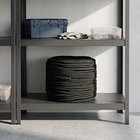 vidaXL Mångsidigt bruksrep 8 mm 50 m Svart PP 420 kg Maxbelastning
