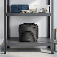 vidaXL Mångsidigt bruksrep 16 mm 50 m Svart Polyester