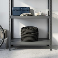 vidaXL Mångsidigt bruksrep 25 mm 50 m Svart Polyester