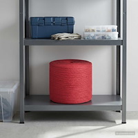 vidaXL Juterep 14 mm Röd 100% Tossa jute