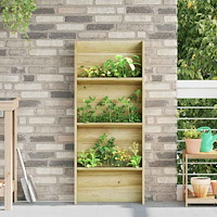 vidaXL Växthyllor Brun 50 x 15 x 117 cm Impregnerat furu