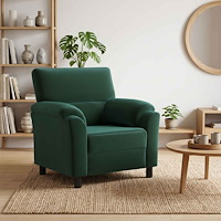 vidaXL Soffa Mörkgrön 94 x 85 x 93 cm Sammet