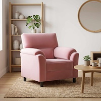 vidaXL Soffa Rosa 94 x 85 x 93 cm Sammet