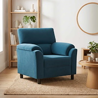 vidaXL Soffa Blå 94 x 85 x 93 cm Sammet