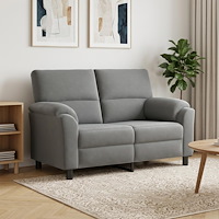 vidaXL Soffa Mörkgrå 154 x 85 x 93 cm Sammet