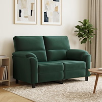 vidaXL Soffa Mörkgrön 154 x 85 x 93 cm Sammet