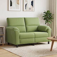 vidaXL Soffa Ljusgrön 154 x 85 x 93 cm Sammet