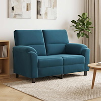 vidaXL Soffa Blå 154 x 85 x 93 cm Sammet