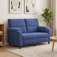vidaXL Soffa Polisblå 154 x 85 x 93 cm Sammet