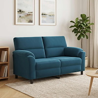 vidaXL Soffa Blå 174 x 85 x 93 cm Sammet