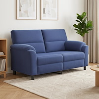 vidaXL Soffa Polisblå 174 x 85 x 93 cm Sammet