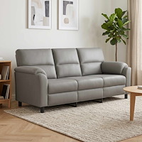vidaXL Soffa Ljusgrå 214 x 85 x 93 cm Sammet