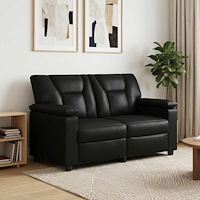 vidaXL Soffa Svart 151 x 85 x 93 cm Konstläder
