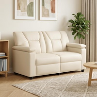vidaXL Soffa Gräddvit 151 x 85 x 93 cm Konstläder