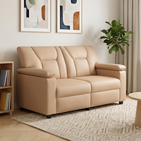 vidaXL Soffa Cappuccino 151 x 85 x 93 cm Konstläder