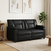vidaXL Soffa Svart 171 x 85 x 93 cm Konstläder