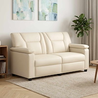 vidaXL Soffa Gräddvit 171 x 85 x 93 cm Konstläder