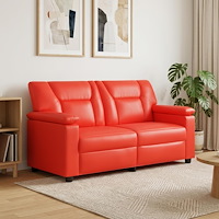 vidaXL Soffa Röd 171 x 85 x 93 cm Konstläder