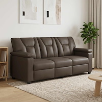 vidaXL Soffa Grå 191 x 85 x 93 cm Konstläder