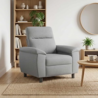 vidaXL Soffa Ljusgrå 95 x 90 x 95 cm Tyg