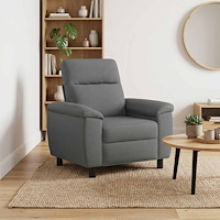 vidaXL Soffa Mörkgrå 95 x 90 x 95 cm Tyg