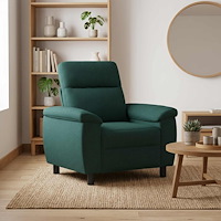 vidaXL Soffa Mörkgrön 95 x 90 x 95 cm Tyg