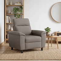 vidaXL Soffa Taupe 95 x 90 x 95 cm Tyg