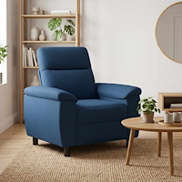 vidaXL Soffa Blå 95 x 90 x 95 cm Tyg