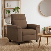 vidaXL Soffa Brun 95 x 90 x 95 cm Tyg